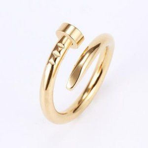 BEAUTIFUL Stainless Steel Gold Filled Nail Ring